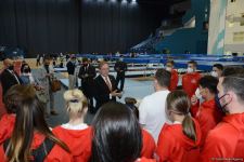 ABŞ səfiri Bakıda Milli Gimnastika Arenasında olub (FOTO)