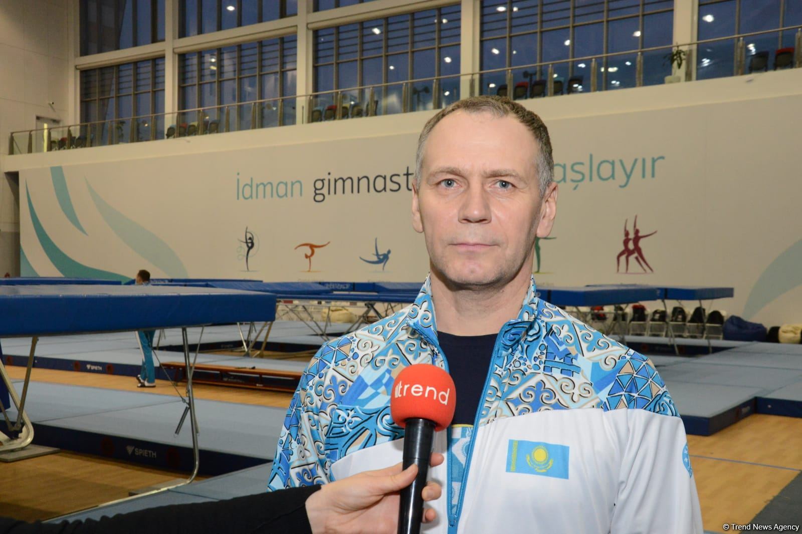 Azərbaycanlı gimnastlar və məşqçilər yüksək peşəkarlıq səviyyəsinə malikdir - Batut gimnastikası üzrə Qazaxıstan milli komandasının baş məşqçisi
