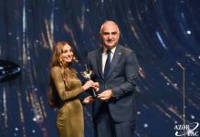 Bakı Media Mərkəzinin prezidenti Arzu Əliyevaya “Şərəf mükafatı” təqdim olunub (FOTO)