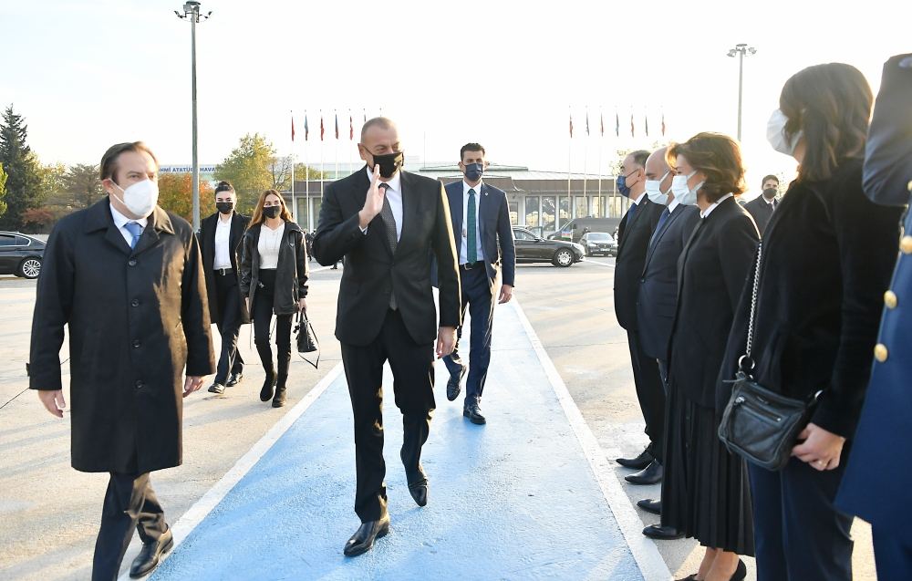Prezident İlham Əliyevin Türkiyəyə səfəri başa çatıb (FOTO/VİDEO)