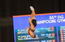 Batut Gimnastikası və Tamblinq üzrə 35-ci Dünya Çempionatının birinci günündən ən maraqlı görüntülər (FOTO)