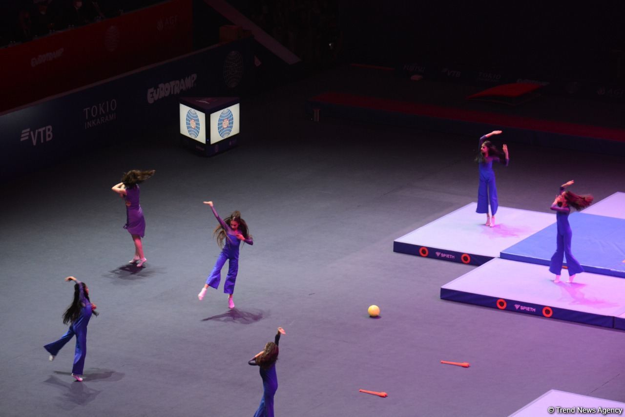 Bakıda Batut Gimnastikası və Tamblinq üzrə 35-ci Dünya Çempionatının açılış mərasimi keçirilib (FOTO)