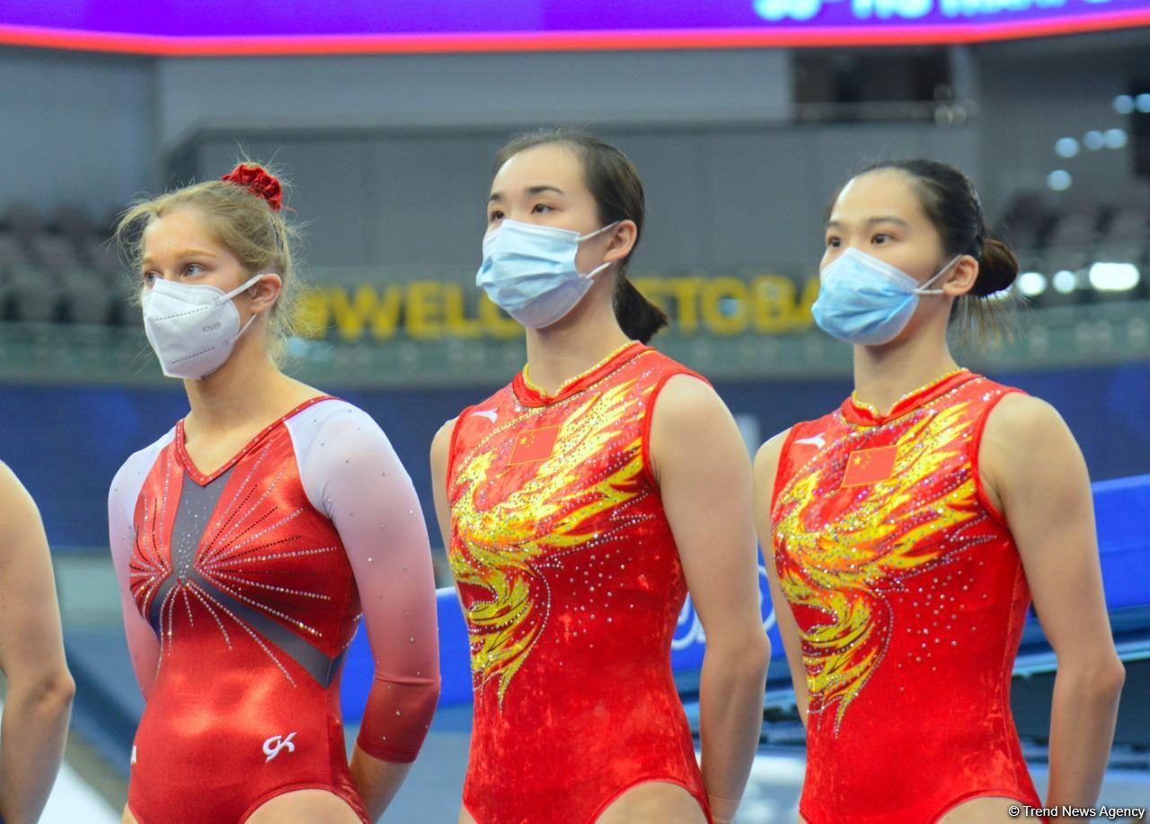 Batut Gimnastikası və Tamblinq üzrə 35-ci Dünya Çempionatının birinci günündən ən maraqlı görüntülər (FOTO)