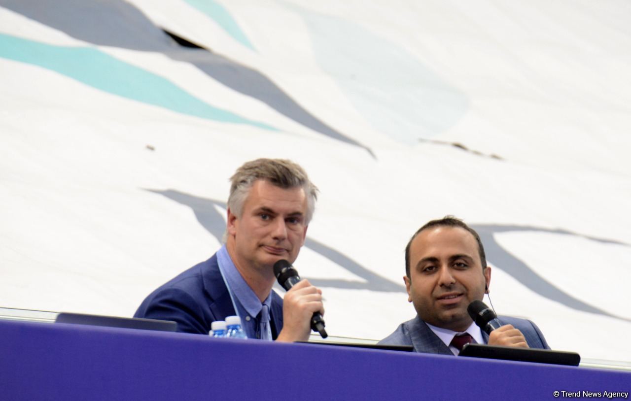 Batut Gimnastikası və Tamblinq üzrə 35-ci Dünya Çempionatının birinci günündən ən maraqlı görüntülər (FOTO)