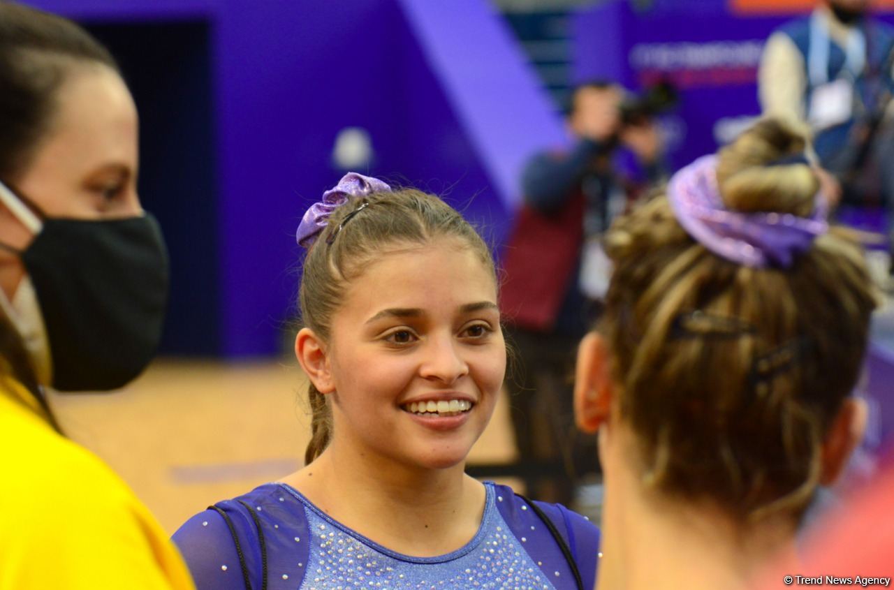 Batut Gimnastikası və Tamblinq üzrə 35-ci Dünya Çempionatının birinci günündən ən maraqlı görüntülər (FOTO)