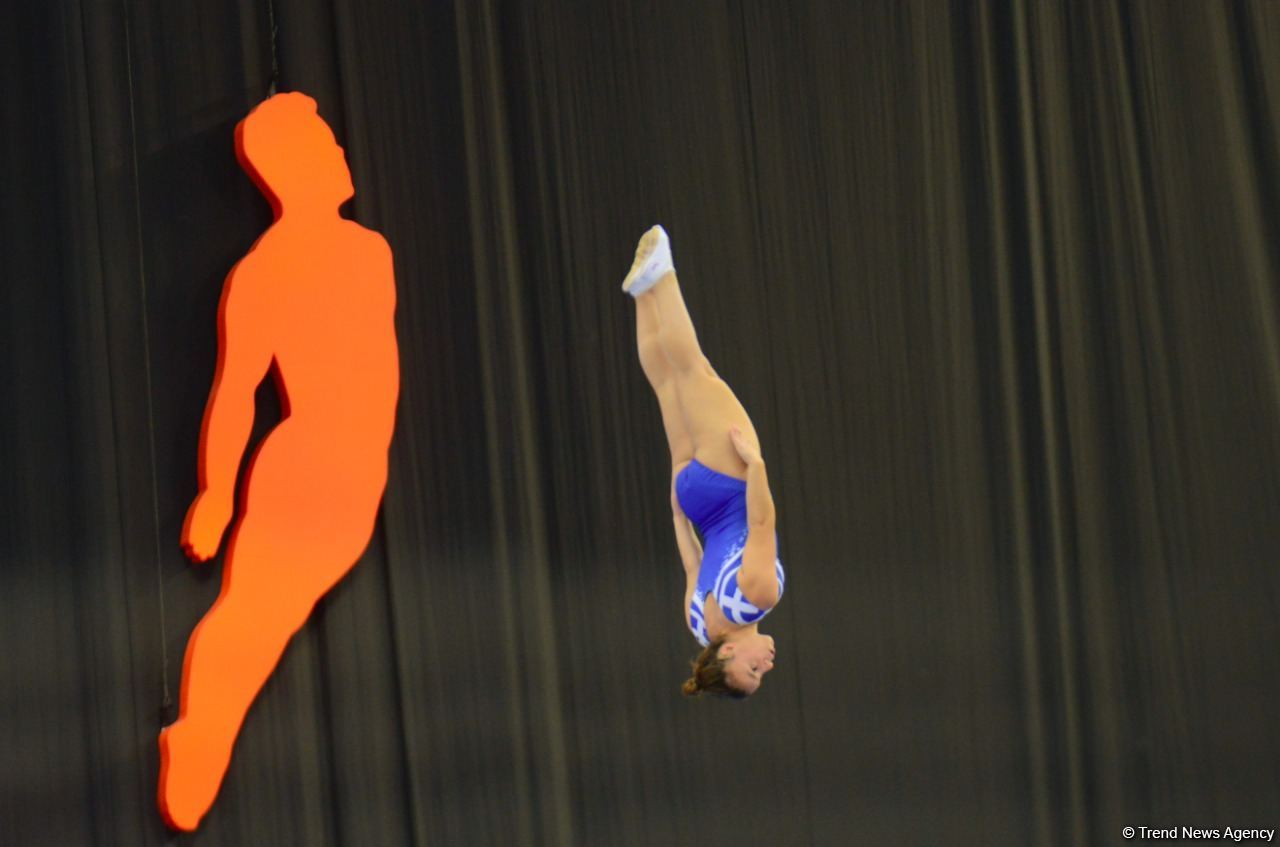 Batut Gimnastikası və Tamblinq üzrə 35-ci Dünya Çempionatının birinci günündən ən maraqlı görüntülər (FOTO)