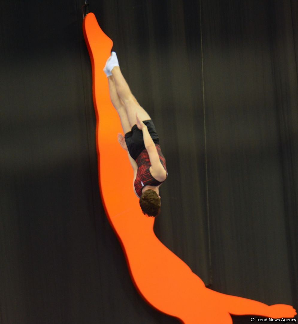 Batut Gimnastikası və Tamblinq üzrə 35-ci Dünya Çempionatının birinci günündən ən maraqlı görüntülər (FOTO)