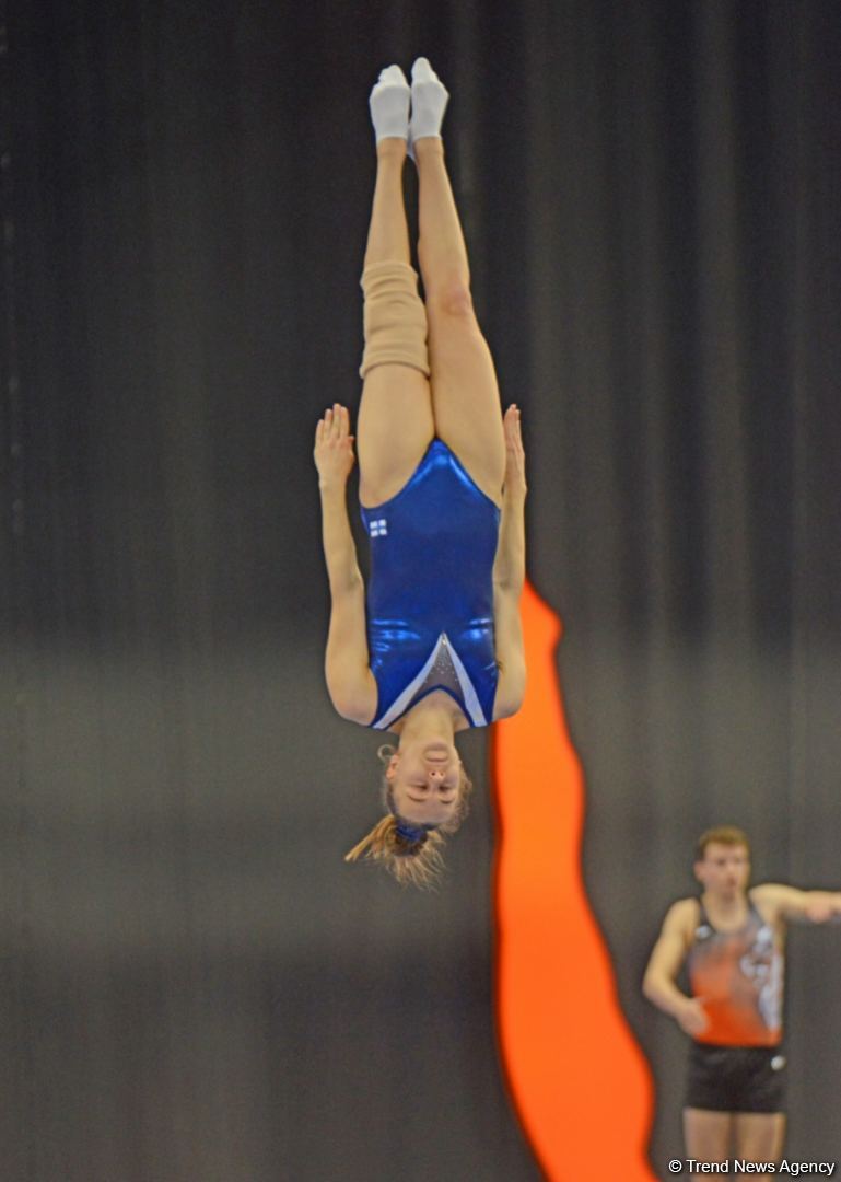 Batut Gimnastikası və Tamblinq üzrə 35-ci Dünya Çempionatının birinci günündən ən maraqlı görüntülər (FOTO)