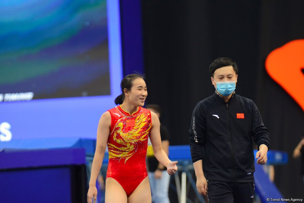 Batut Gimnastikası və Tamblinq üzrə 35-ci Dünya Çempionatının birinci günündən ən maraqlı görüntülər (FOTO)