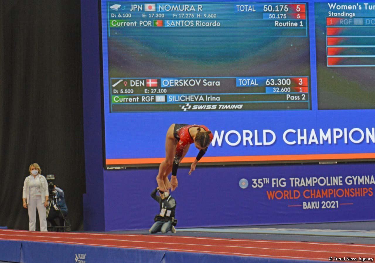 Bakıda Batut Gimnastikası və Tamblinq üzrə 35-ci Dünya Çempionatının birinci günü start götürüb (FOTO)