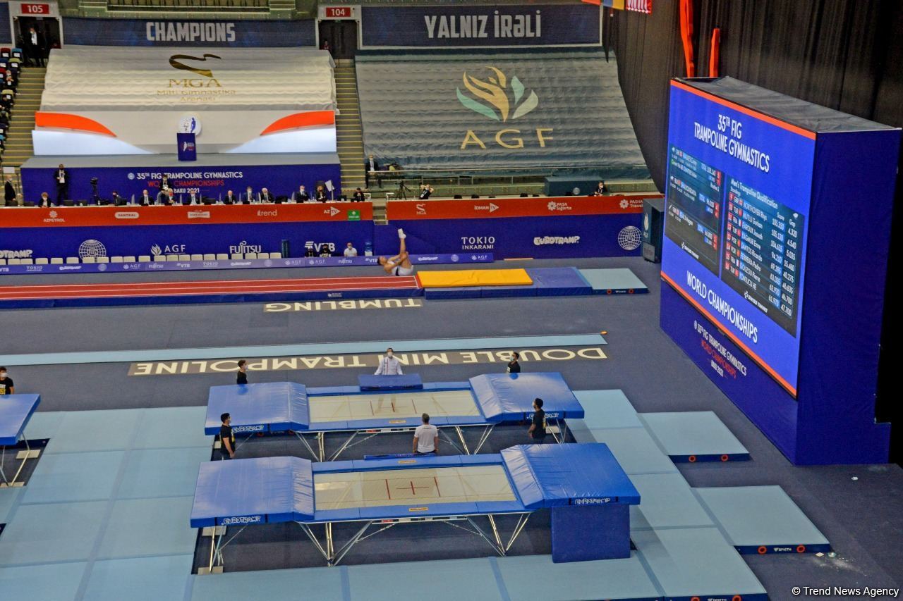 Bakıda Batut Gimnastikası və Tamblinq üzrə 35-ci Dünya Çempionatının birinci günü start götürüb (FOTO)