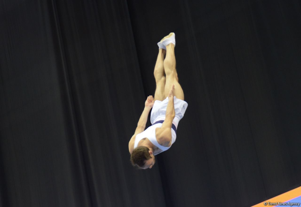 Bakıda Batut Gimnastikası və Tamblinq üzrə 35-ci Dünya Çempionatının birinci günü start götürüb (FOTO)