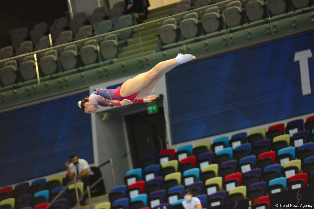 Bakıda Batut Gimnastikası və Tamblinq üzrə 35-ci Dünya Çempionatının birinci günü start götürüb (FOTO)