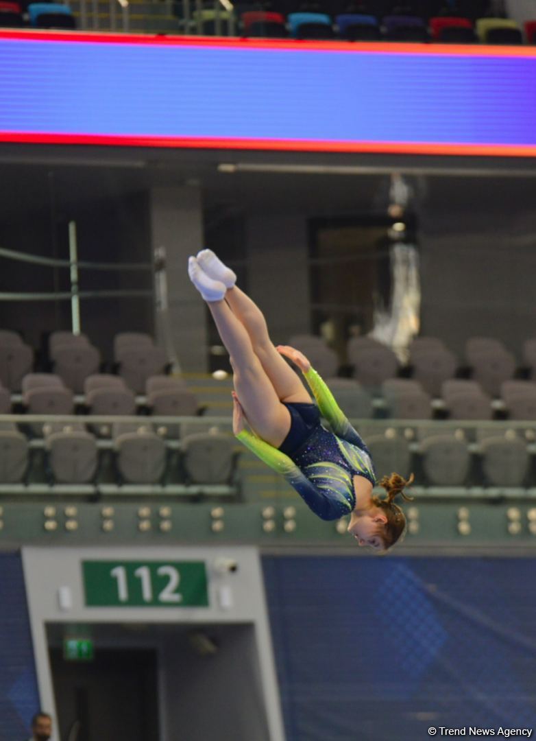 Bakıda Batut Gimnastikası və Tamblinq üzrə 35-ci Dünya Çempionatının birinci günü start götürüb (FOTO)