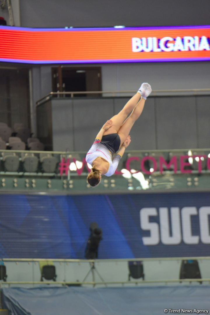Bakıda Batut Gimnastikası və Tamblinq üzrə 35-ci Dünya Çempionatının birinci günü start götürüb (FOTO)