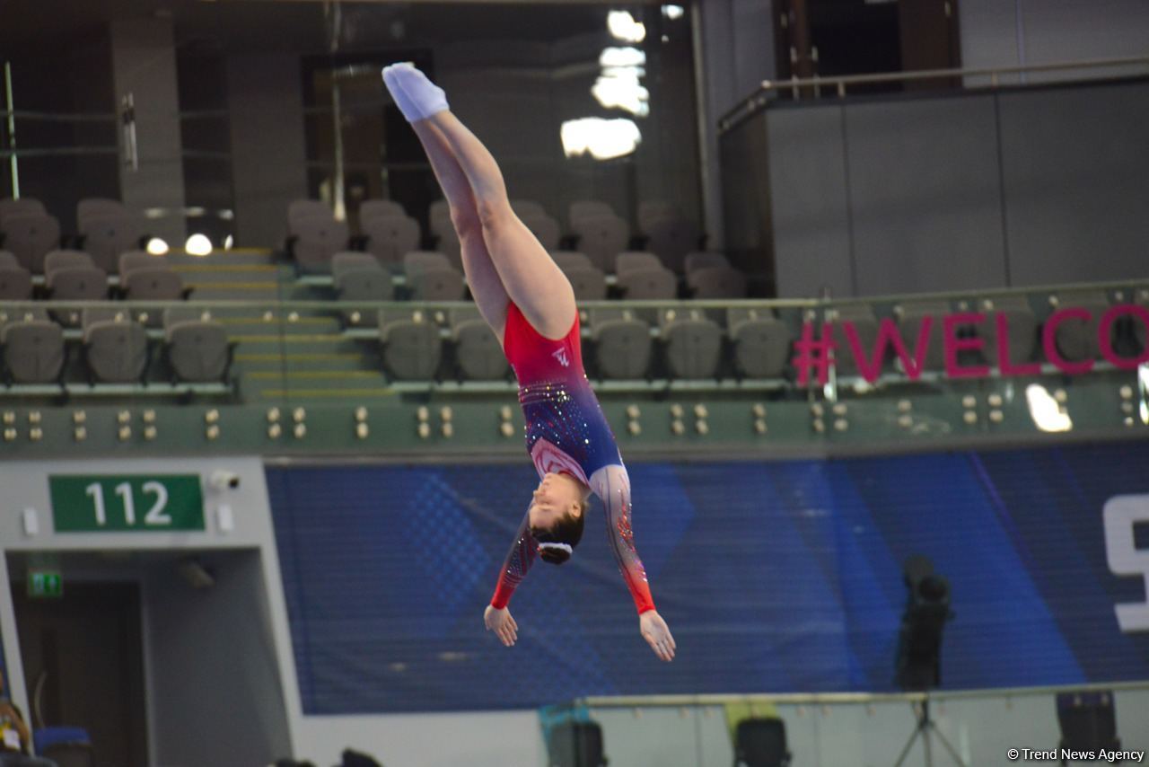 Bakıda Batut Gimnastikası və Tamblinq üzrə 35-ci Dünya Çempionatının birinci günü start götürüb (FOTO)