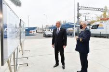 Prezident İlham Əliyev yeni Biləcəri lokomotiv deposunun açılışında iştirak edib (FOTO/VİDEO)