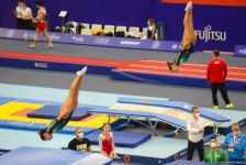 Bakıda Batut Gimnastikası və Tamblinq üzrə 35-ci Dünya Çempionatının ikinci günü start götürüb (FOTO)