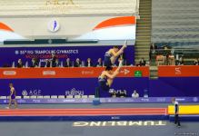 Bakıda Batut Gimnastikası və Tamblinq üzrə 35-ci Dünya Çempionatının ikinci günü start götürüb (FOTO)
