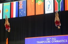 Bakıda Batut Gimnastikası və Tamblinq üzrə 35-ci Dünya Çempionatının ikinci günü start götürüb (FOTO)