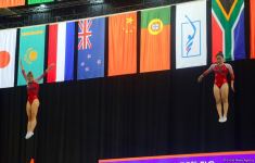 Bakıda Batut Gimnastikası və Tamblinq üzrə 35-ci Dünya Çempionatının ikinci günü start götürüb (FOTO)