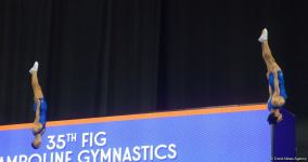 Bakıda Batut Gimnastikası və Tamblinq üzrə 35-ci Dünya Çempionatının ikinci günü start götürüb (FOTO)