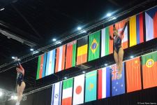 Bakıda Batut Gimnastikası və Tamblinq üzrə 35-ci Dünya Çempionatının ikinci günü start götürüb (FOTO)