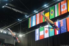 Bakıda Batut Gimnastikası və Tamblinq üzrə 35-ci Dünya Çempionatının ikinci günü start götürüb (FOTO)