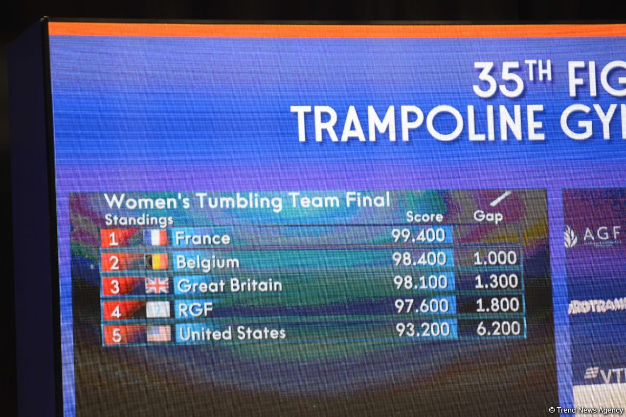 Fransa Bakıda qadınlar arasında tamblinq üzrə komanda hesabında dünya çempionu oldu