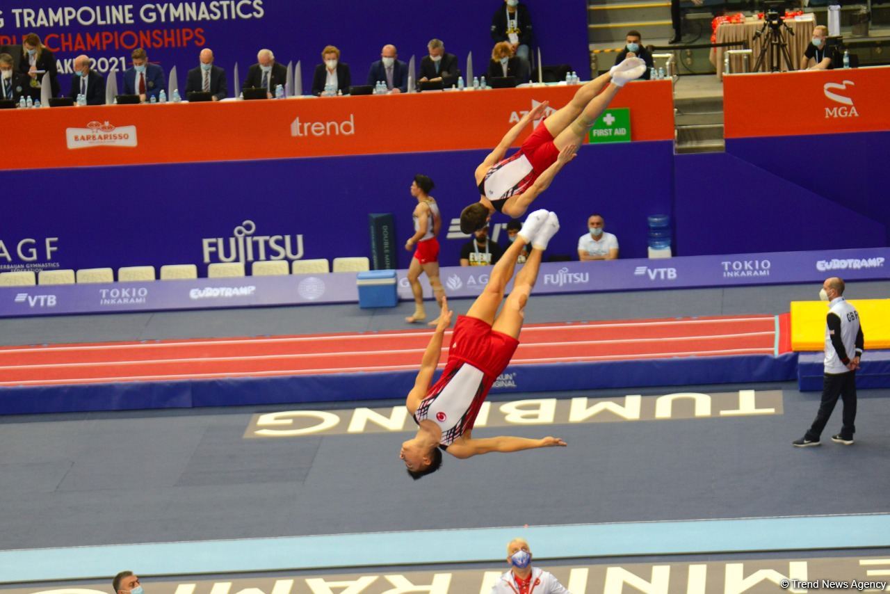 Bakıda Batut Gimnastikası və Tamblinq üzrə 35-ci Dünya Çempionatının ikinci günü start götürüb (FOTO)