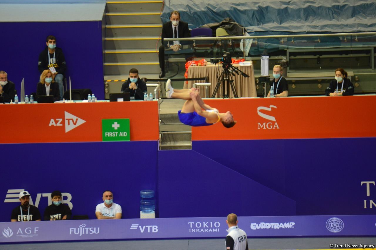 Bakıda Batut Gimnastikası və Tamblinq üzrə 35-ci Dünya Çempionatının ikinci günü start götürüb (FOTO)