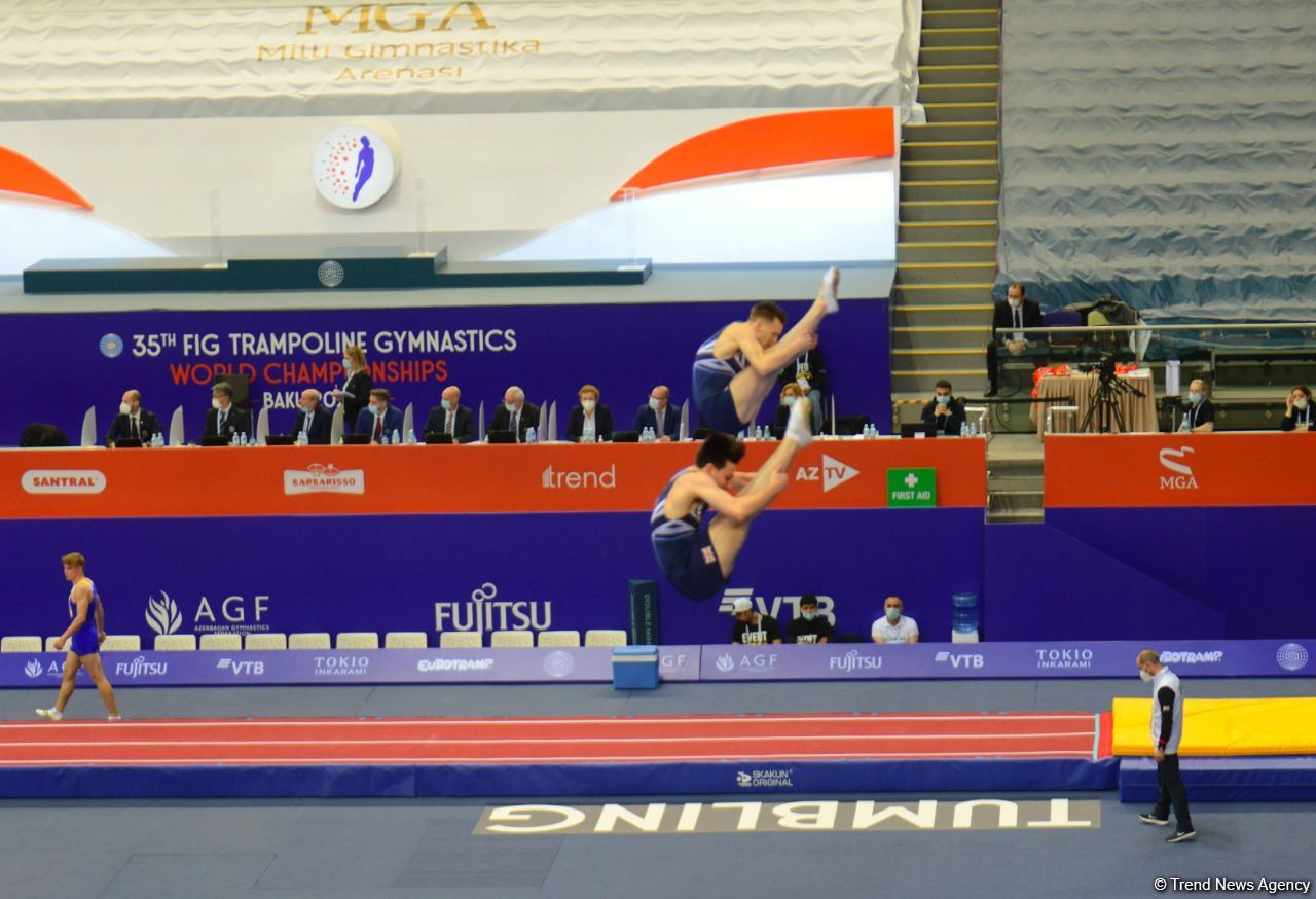 Bakıda Batut Gimnastikası və Tamblinq üzrə 35-ci Dünya Çempionatının ikinci günü start götürüb (FOTO)