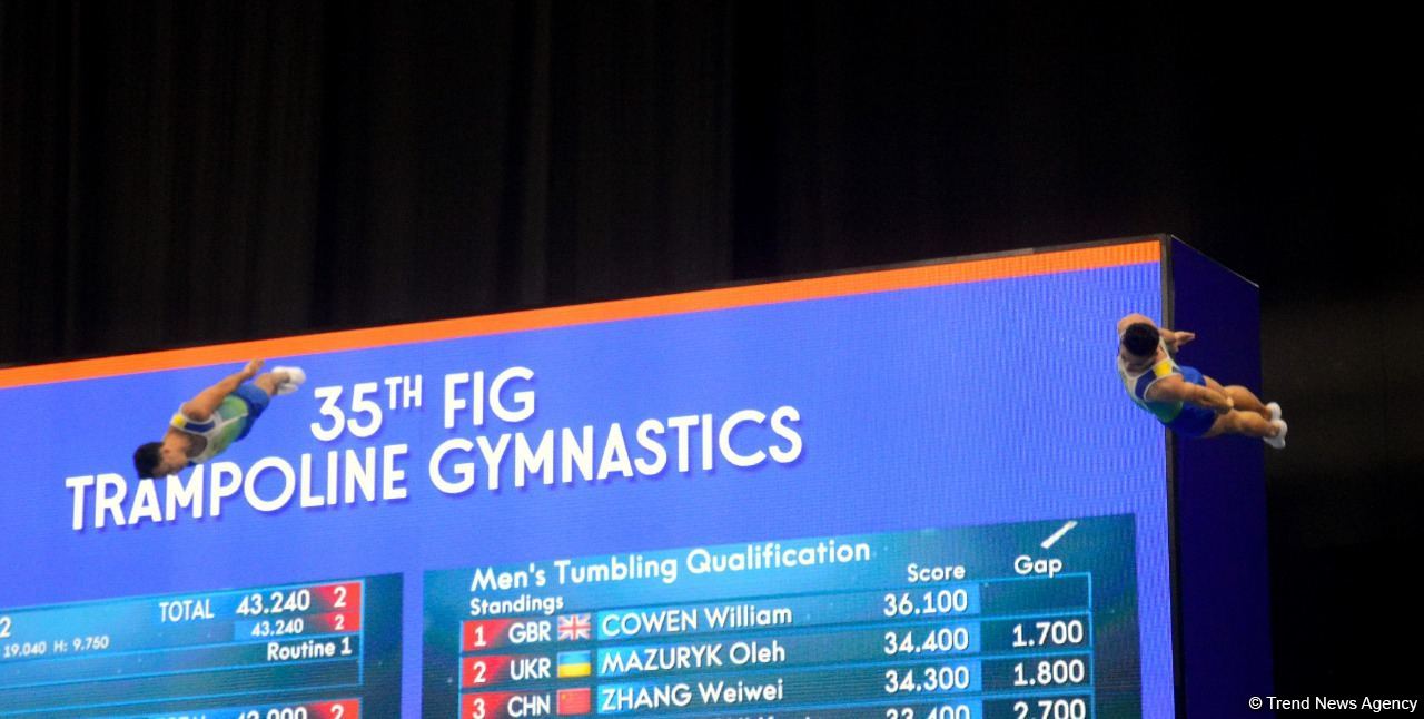 Bakıda Batut Gimnastikası və Tamblinq üzrə 35-ci Dünya Çempionatının ikinci günü start götürüb (FOTO)