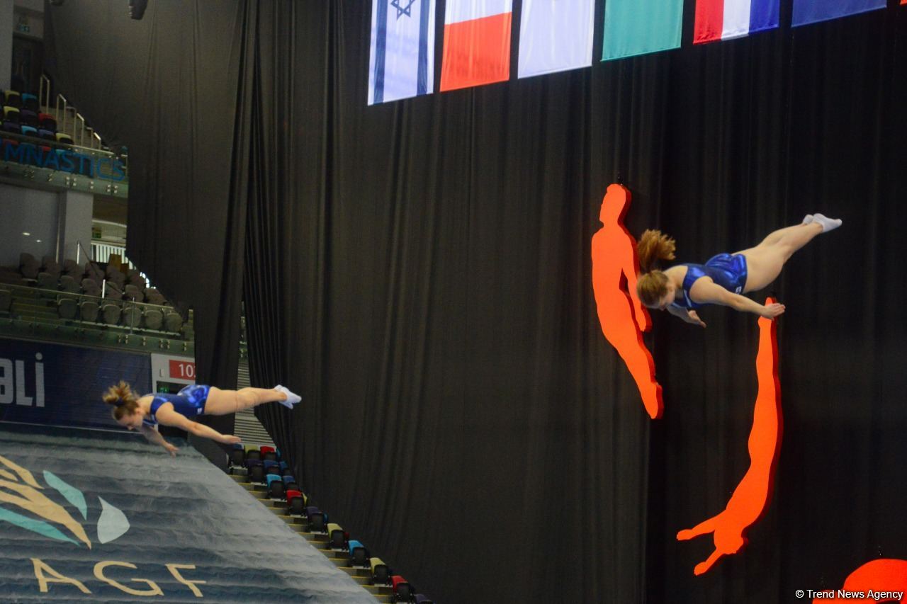 Bakıda Batut Gimnastikası və Tamblinq üzrə 35-ci Dünya Çempionatının ikinci günü start götürüb (FOTO)