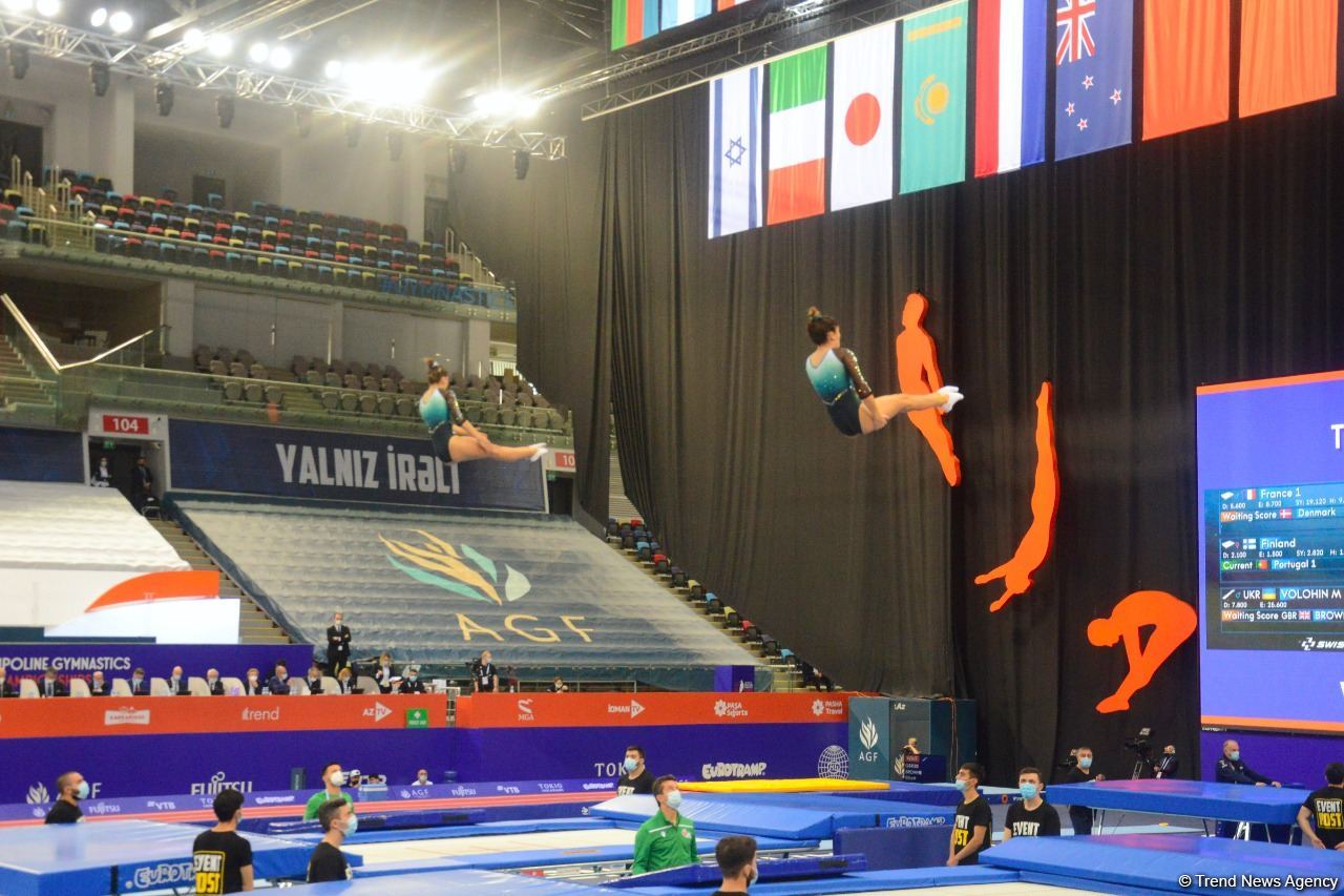Bakıda Batut Gimnastikası və Tamblinq üzrə 35-ci Dünya Çempionatının ikinci günü start götürüb (FOTO)