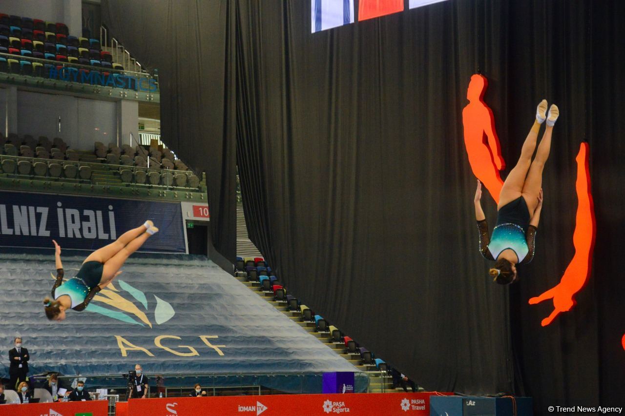 Bakıda Batut Gimnastikası və Tamblinq üzrə 35-ci Dünya Çempionatının ikinci günü start götürüb (FOTO)