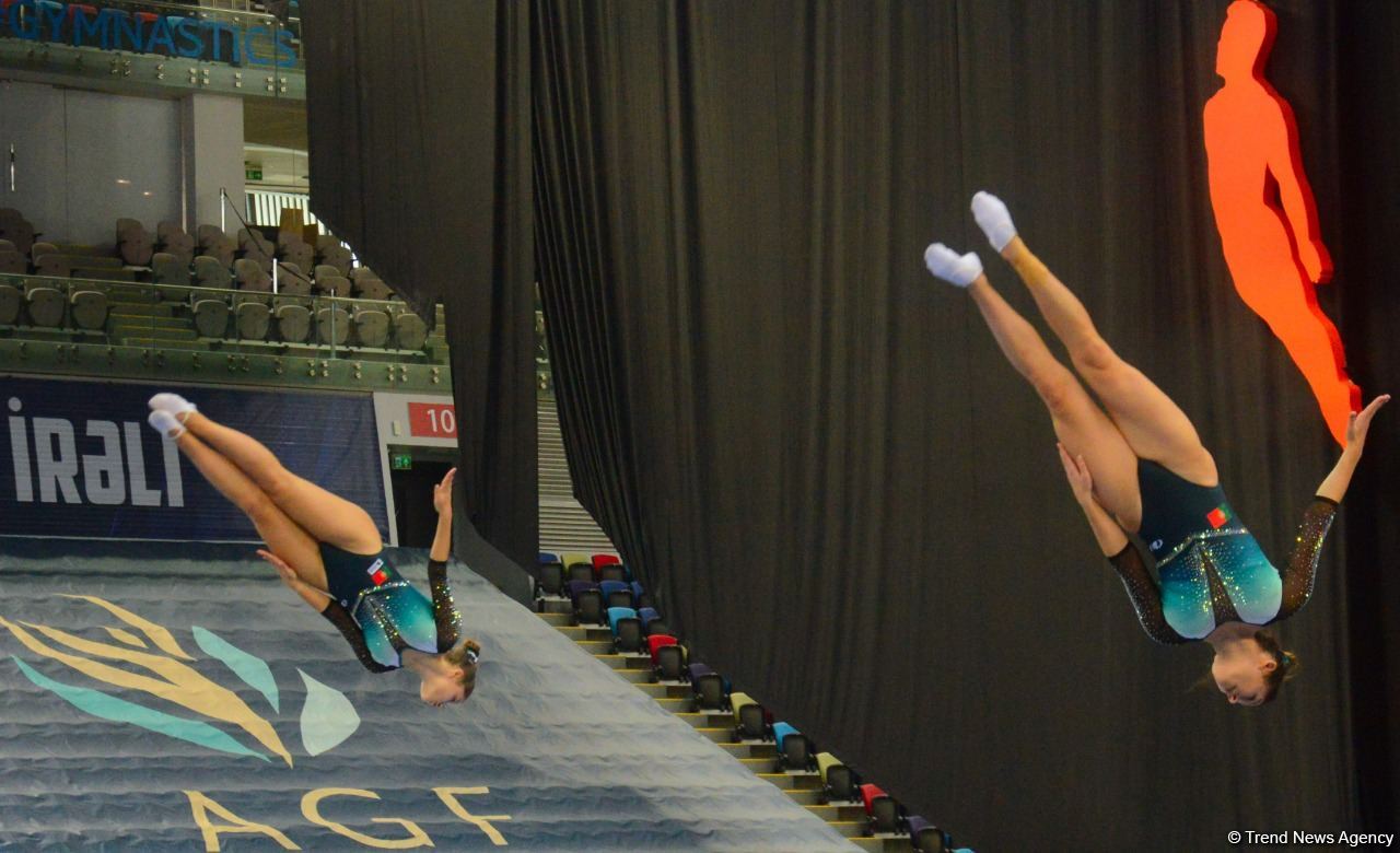 Bakıda Batut Gimnastikası və Tamblinq üzrə 35-ci Dünya Çempionatının ikinci günü start götürüb (FOTO)