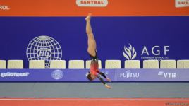 Batut Gimnastikası və Tamblinq üzrə Dünya Çempionatında finallar başlayıb (FOTO)