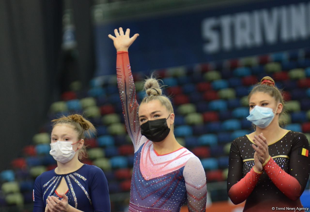 Batut Gimnastikası və Tamblinq üzrə Dünya Çempionatında finallar başlayıb (FOTO)