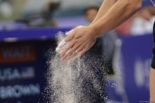 Azərbaycan gimnastı Mixail Malkin Bakıda keçirilən DÇ-nin finalında çıxış edib (FOTO)
