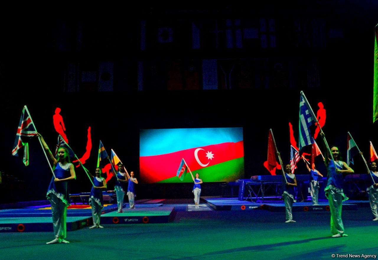 Bakıda Batut Gimnastikası və Tamblinq üzrə 35-ci Dünya Çempionatının bağlanış mərasimi keçirilib (FOTO)