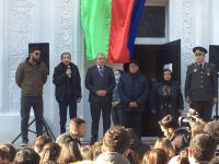 Vətən müharibəsi şəhidinin barelyefinin açılış mərasimi keçirilib (FOTO)