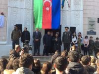 Vətən müharibəsi şəhidinin barelyefinin açılış mərasimi keçirilib (FOTO)