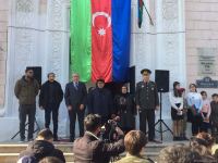 Vətən müharibəsi şəhidinin barelyefinin açılış mərasimi keçirilib (FOTO)