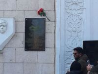Vətən müharibəsi şəhidinin barelyefinin açılış mərasimi keçirilib (FOTO)