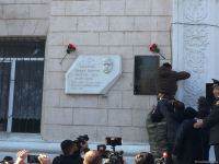 Vətən müharibəsi şəhidinin barelyefinin açılış mərasimi keçirilib (FOTO)