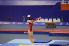 Batut Gimnastikası üzrə 28-ci Dünya Yaş Qrupları Yarışlarının birinci günündə final mərhələsi başlayıb (FOTO)