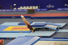 Batut Gimnastikası üzrə 28-ci Dünya Yaş Qrupları Yarışlarının birinci günündə final mərhələsi başlayıb (FOTO)