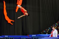 Bakıda Batut Gimnastikası üzrə 28-ci Dünya Yaş Qrupları Yarışları start götürüb (FOTO)