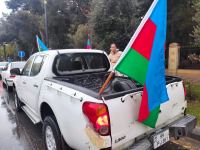 Avtomobillə təmin olunmuş Qarabağ müharibəsi qaziləri “Zəfər” avtoyürüşü etdi (FOTO)